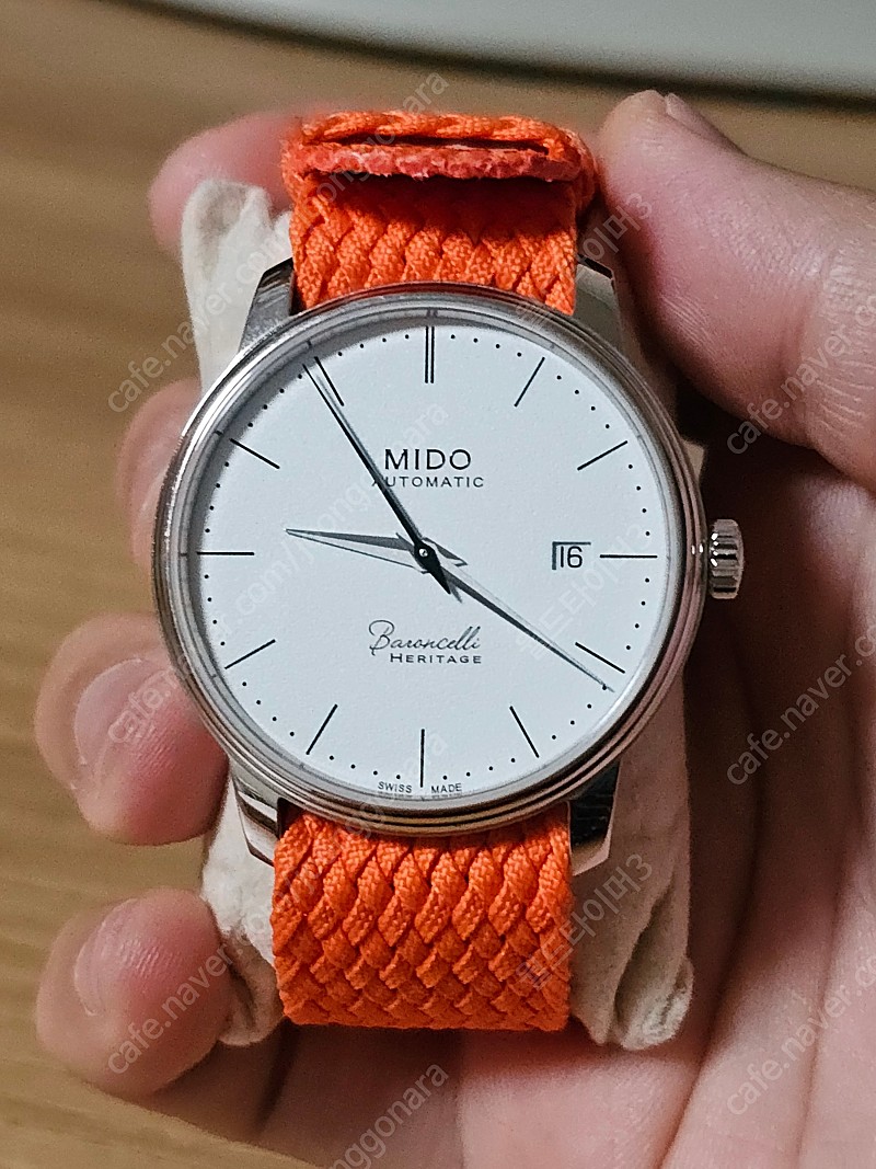 미도 바론첼리 헤리티지 39mm 흰판 남성용 (M027.407.11)