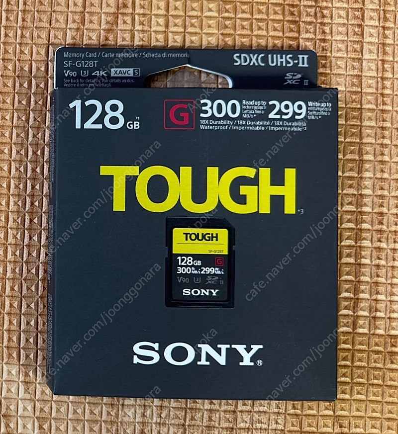 소니 TOUGH 128GB SD카드 고윙 렌즈플리퍼