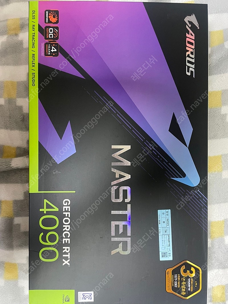 Aorus master 4090 미개봉 판매합니다