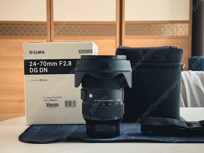 시그마 2470 ( Sigma 24-70 F2.8 DG DN ) L마운트 + Kenko AIR MC UV 82mm 필터