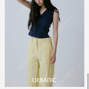 urbanic30 parlor pants(Custard) 얼바닉30 팬츠