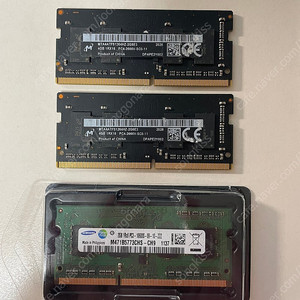 아이맥, 노트북 메모리 마이크론 DDR4 4GB(PC4-2666V) 2개 + 삼성 DDR3 2GB(PC3-10600S) 1개