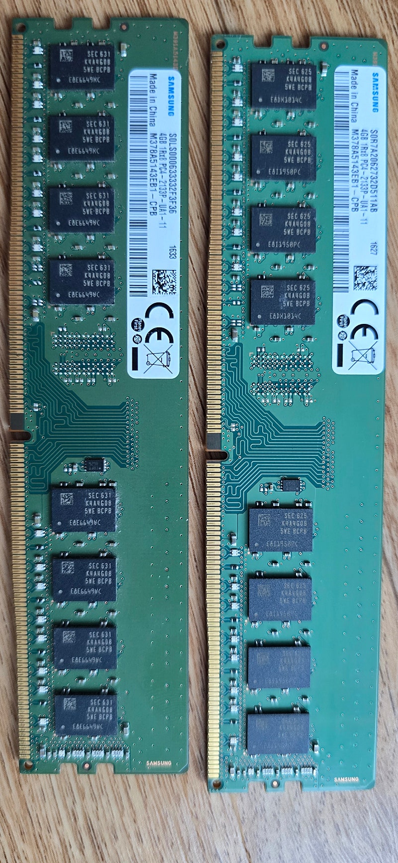 삼성전자 메모리4기가ddr4 pc4-2133p. 2개--0