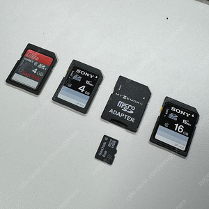 SONY, SANDISK SD카드, 마이크로SD 카드 4GB, 8GB, 16GB 팝니다. SDHC