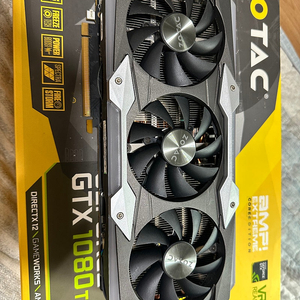 Zotac 1080ti amp 11g 풀박 팝니다.