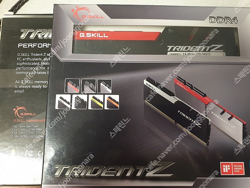 G.Skill TridentZ DDR4 3600mhz cl17 32G 팝니다