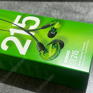 SHURE SE215SPE Green 슈어 이어폰 그린 스페셜에디션 미개봉 국내정발