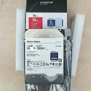 WD Ultrastar 14tb hc530 울트라스타 sata HDD as기한지남 택포