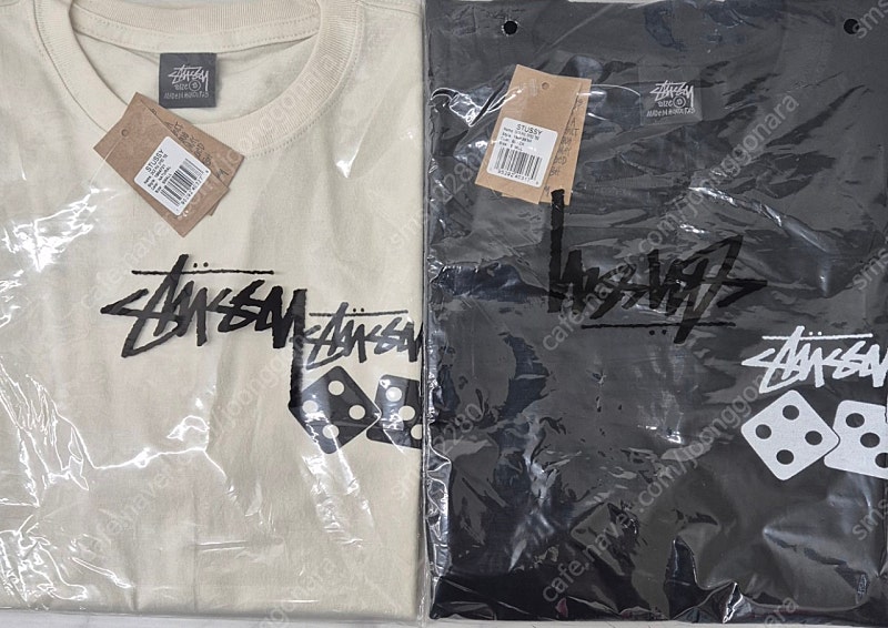 STUSSY 스투시 다이스(주사위) 피그먼트 다이티셔츠 반팔티