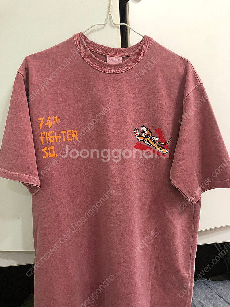 아웃스탠딩 가먼트다잉 반팔티셔츠 s--0