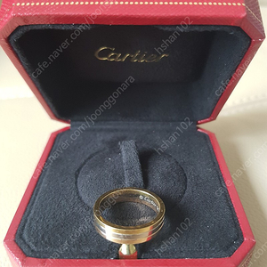 까르띠에반지 Cartier 방돔루이, 트리니티 밴드 사이즈56호(16호) 18k 4.8mm