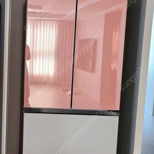 삼성 비스포크 김치냉장고 패널 키친핏 냉장고 판넬 글램피치 코타화이트