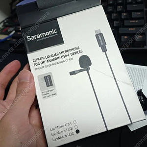 사라모닉 Saramonic LavMicro U3C USB-C 핀마이크 (스마트폰 마이크)