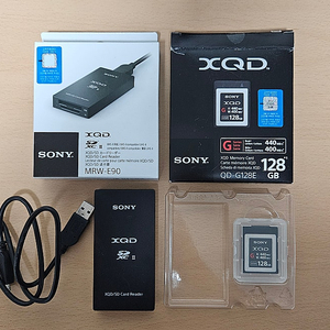 소니 XQD 128GB + 정품 리더기 풀박스