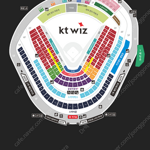 [KT Wiz파크] 6월14일(금) KIA VS KT 3루 스카이 421구역 15열 통로 4연석 양도합니다