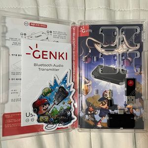 겐키 genki EX (닌텐도 스위치 블루투스 오디오 연결장치) 팝니다.