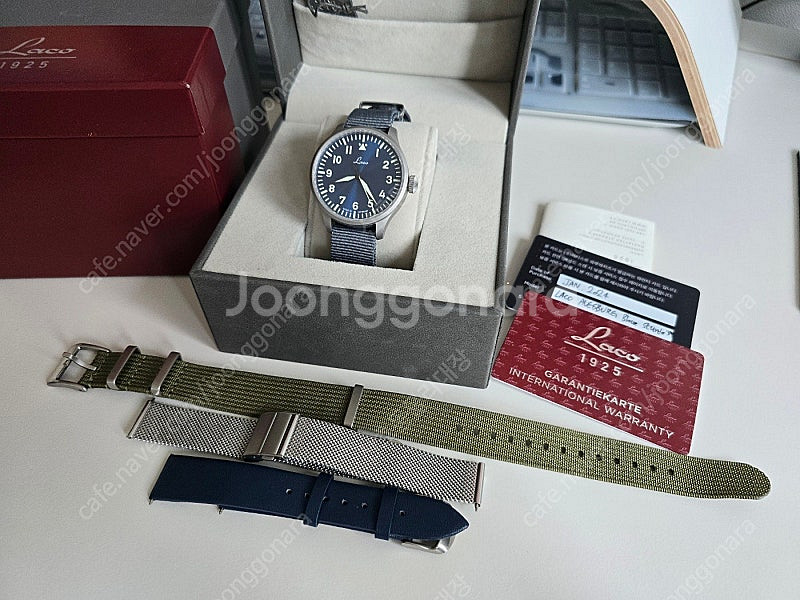 라코 파일럿 플리거 B-Uhr 베이직 청판 39mm -...--1