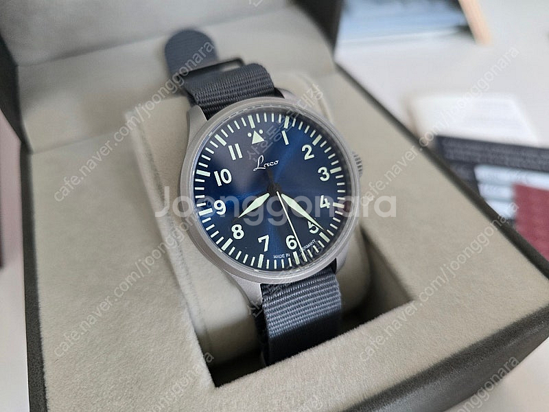 라코 파일럿 플리거 B-Uhr 베이직 청판 39mm -...--0