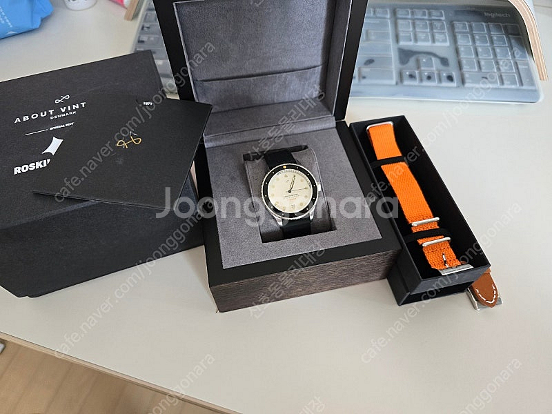 스코브 안데르센 / 1971 다이버 화이트 39mm /...--1