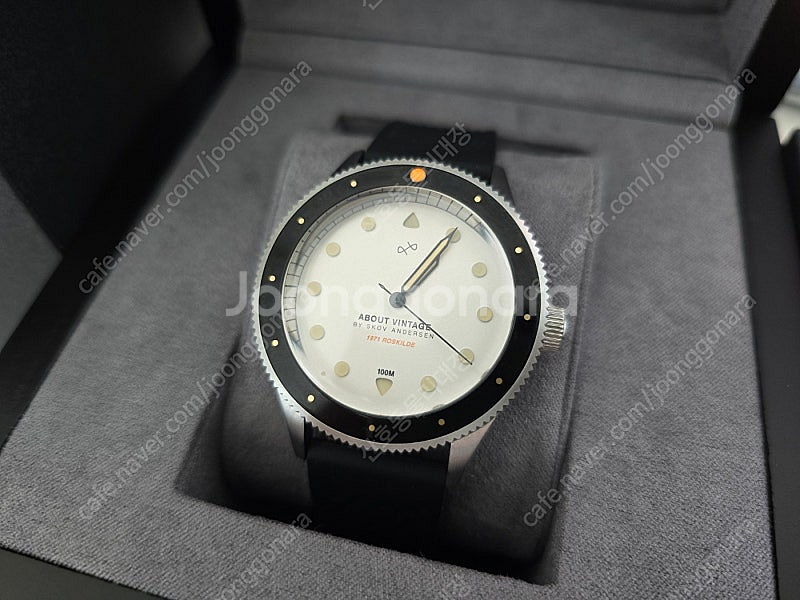 스코브 안데르센 / 1971 다이버 화이트 39mm /...--0