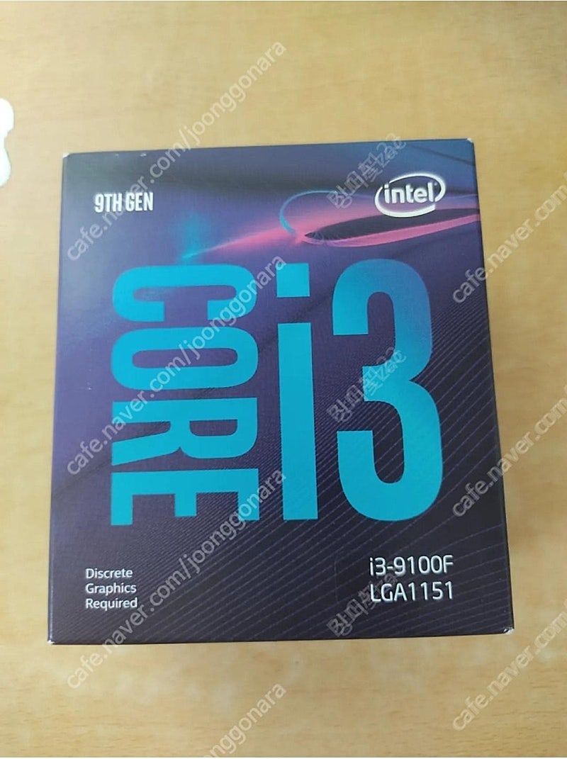 미개봉 CPU I3 9100F 판매합니다
