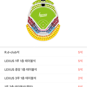 06.14 (금) 두산베어스 키움 고척 3루 버건디석 2연석 양도