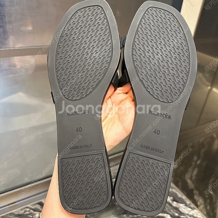 에르메스 알로하 슬리퍼 블랙--3