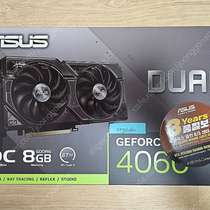 ASUS DUAL 4060 8g 블랙 미개봉 새제품 팝니다