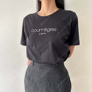 꾸레쥬 꾸레주 courreges 로고 여성 반팔 티셔츠