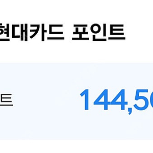 넥슨현대카드 포인트 144,500점