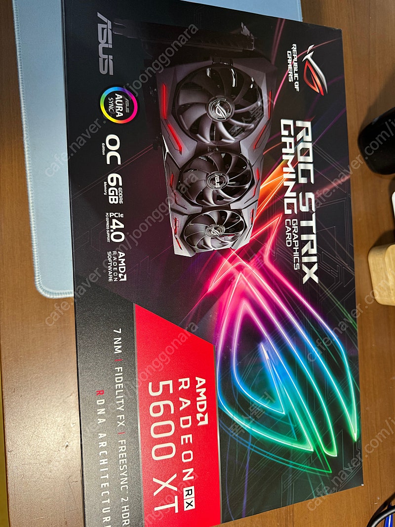 Rog strix gaming rx5600xt Asus 6g 그래픽카드