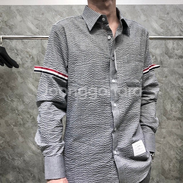 톰브라운 암밴드 긴팔 셔츠 남방 2칼라--1