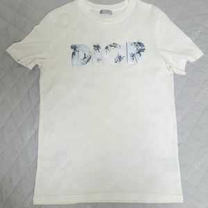 디올x다니엘아샴 콜라보 반팔 티셔츠 3D로고 (새제품급)