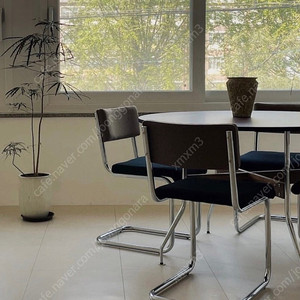 마스 원형 테이블/카페테이블/체어/의자/홈카페