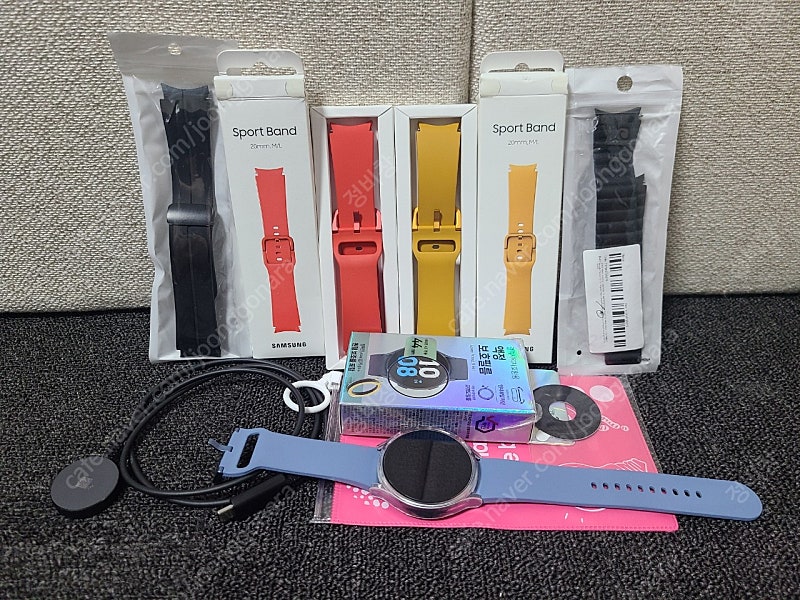 삼성 갤럭시 워치5 44MM 블루투스 사파이어 시계 케이스 비스포크 줄 밴드 판매