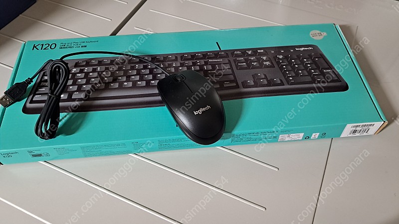 Logitech 키보드(K120)&마우스(B100)/미사용/2종일괄)