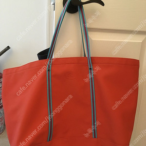 NEW LACOSTE SHOPPER BAG ORANGE 라코스테 오렌지 쇼퍼백 가방