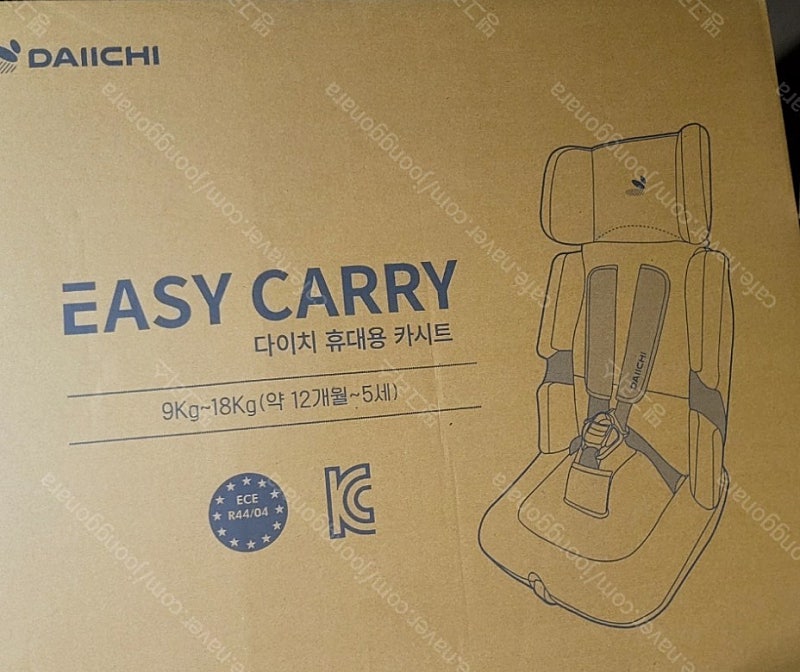 다이치 이지캐리2 휴대용 카시트 미개봉 새상품 블랙 +넥쿠션