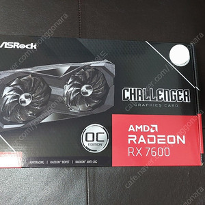 6월구매 AMD ASROCK 라데온 7600 새상품 팝니다.