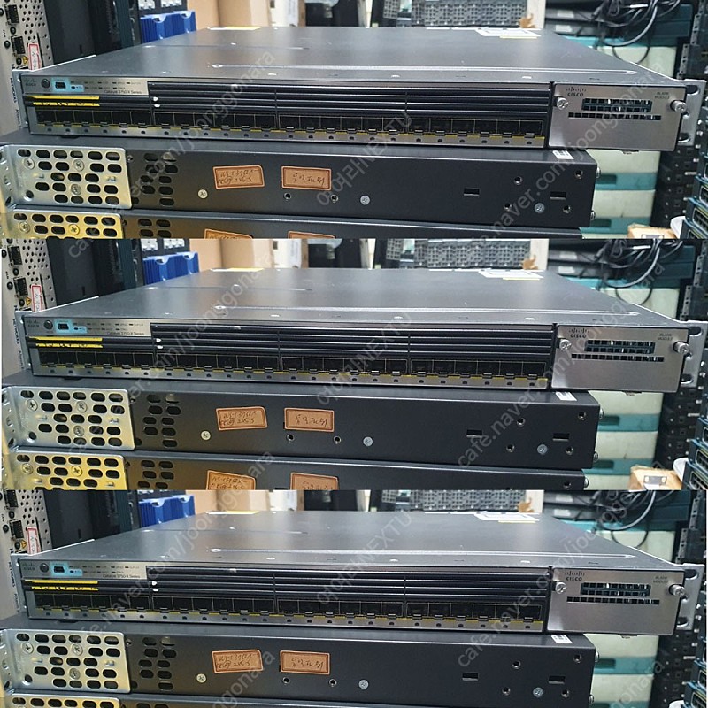 [중고제품] Cisco C3750X-24S-S HUB 24PORT 스위칭 허브 (중고제품)