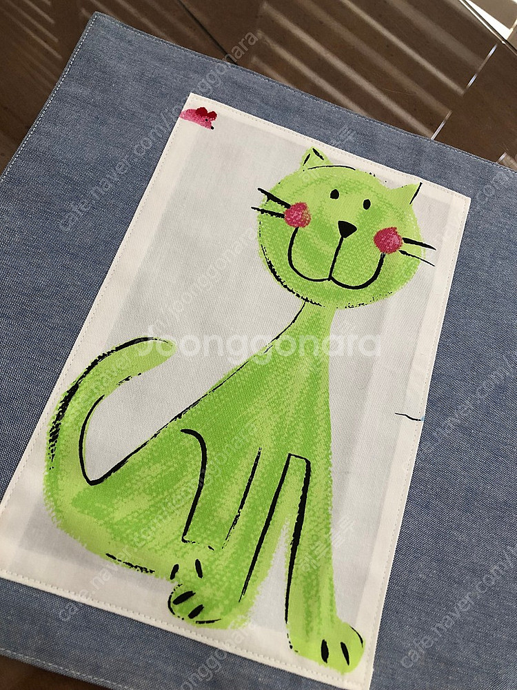 고양이 어린이 테이블매트 39*30 옵션 (블루, 레드...--8