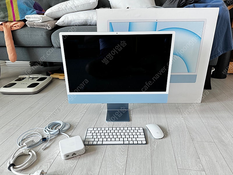 iMac 아이맥 M1 16GB 512GB 블루 애플케어 박스풀