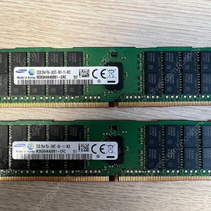 삼성 DDR4 (PC4) 2400T 32GB x2장 일괄