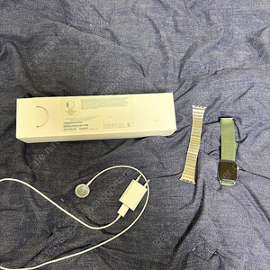 애플워치 5세대 스테인리스 실버 셀룰러 44mm