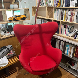 에그 체어 패브릭 Egg Chair 레드 빨간색