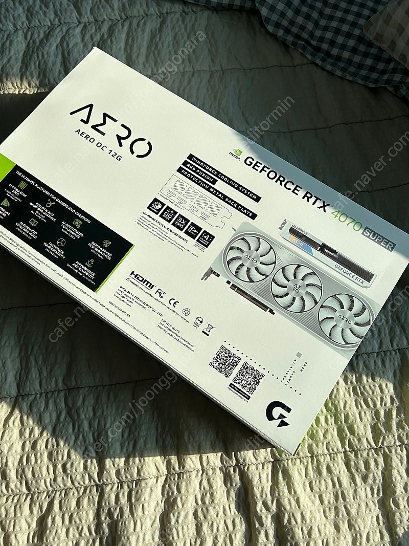 기가바이트 RTX 4070 SUPER AERO 미개봉 팝니다