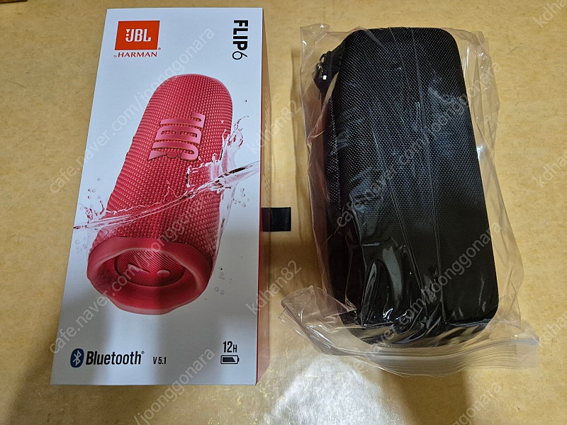 [미개봉] 블루투스 스피커 JBL FLIP6(레드) + 케이스 팝니다.