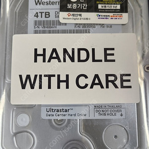 WD NAS 용 하드 Ultrastar HDD 4TB DC HC310 (24년 제조)