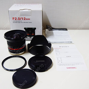 [소니용] 삼양옵틱스 12mm f2.0 미러리스용 렌즈 팝니다.(20만원)