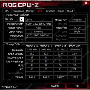 [GeIL] DDR4 8G PC4-25600 CL22 PRISTINE X 2